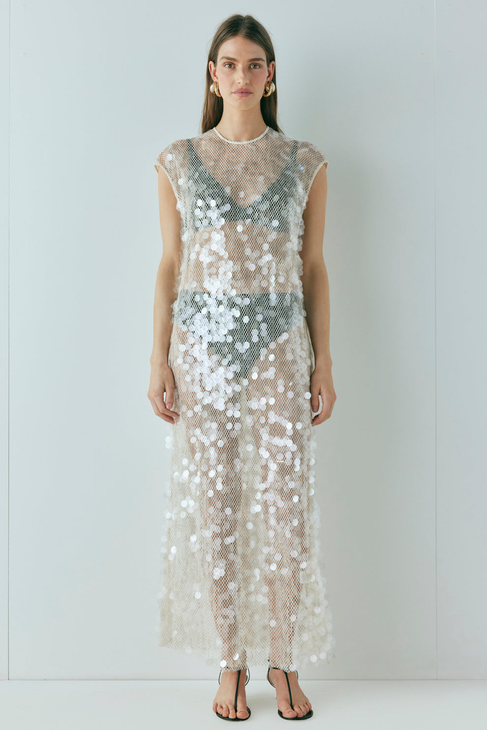 VRG GRL - Astrid Sequin Maxi (Size 10)