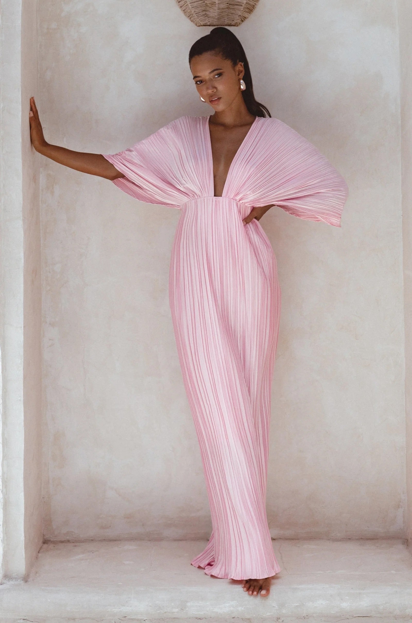 Sonya Moda - Gianna Plissee Dress | Pink