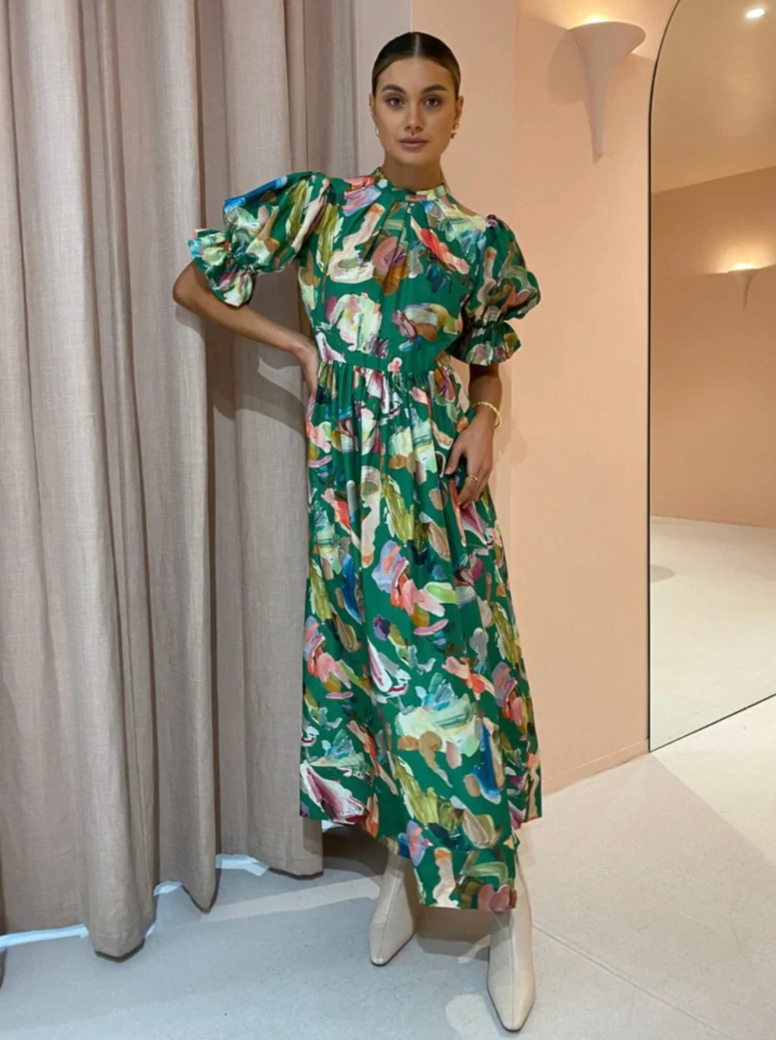 Arlo Puff Sleeve Midi