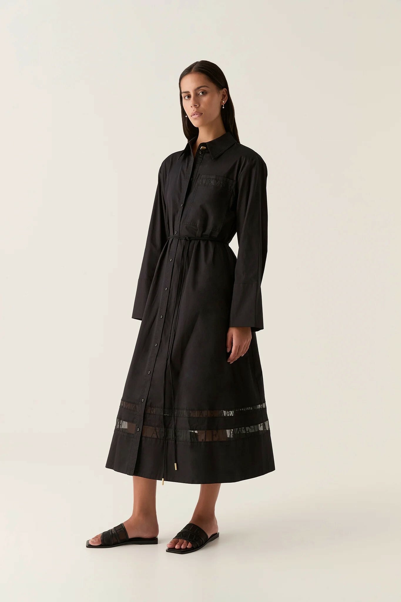 AJE - Reframe Logo Shirt Dress