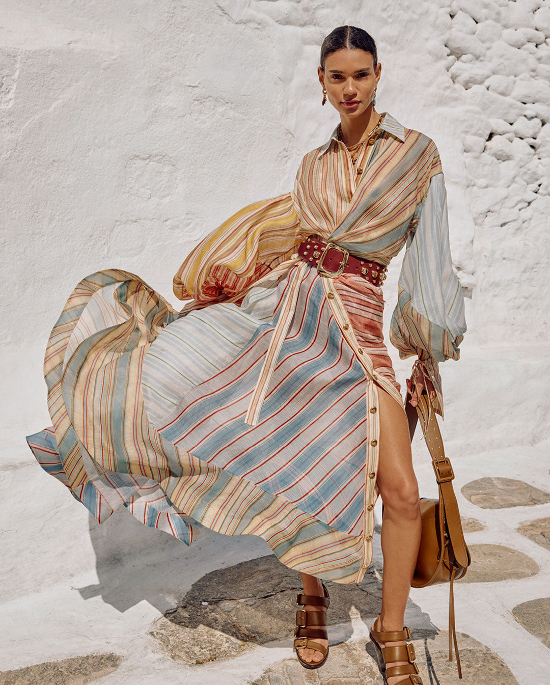 Zimmermann - Rebllion Striped Midi