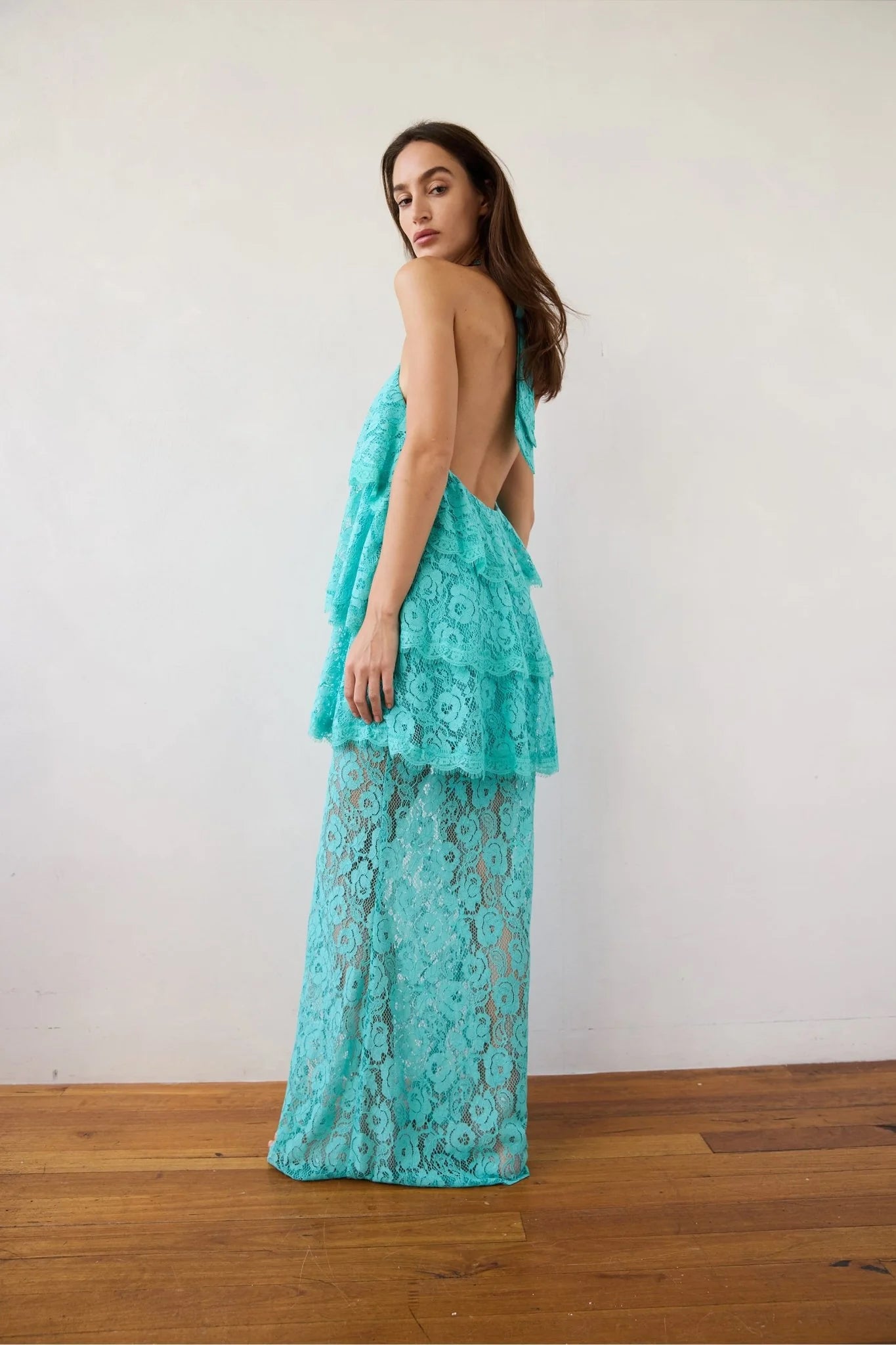 Third Form - Lovelight Lace Tiered Dress | Mint