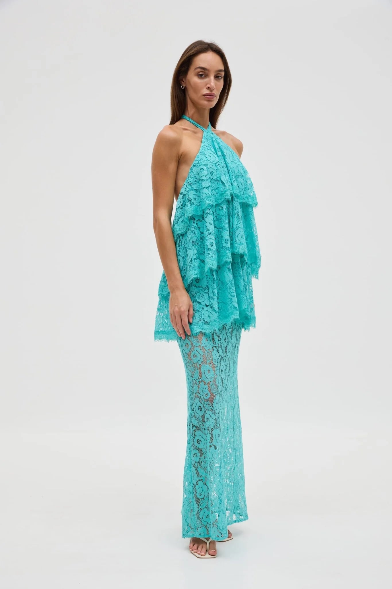 Third Form - Lovelight Lace Tiered Dress | Mint