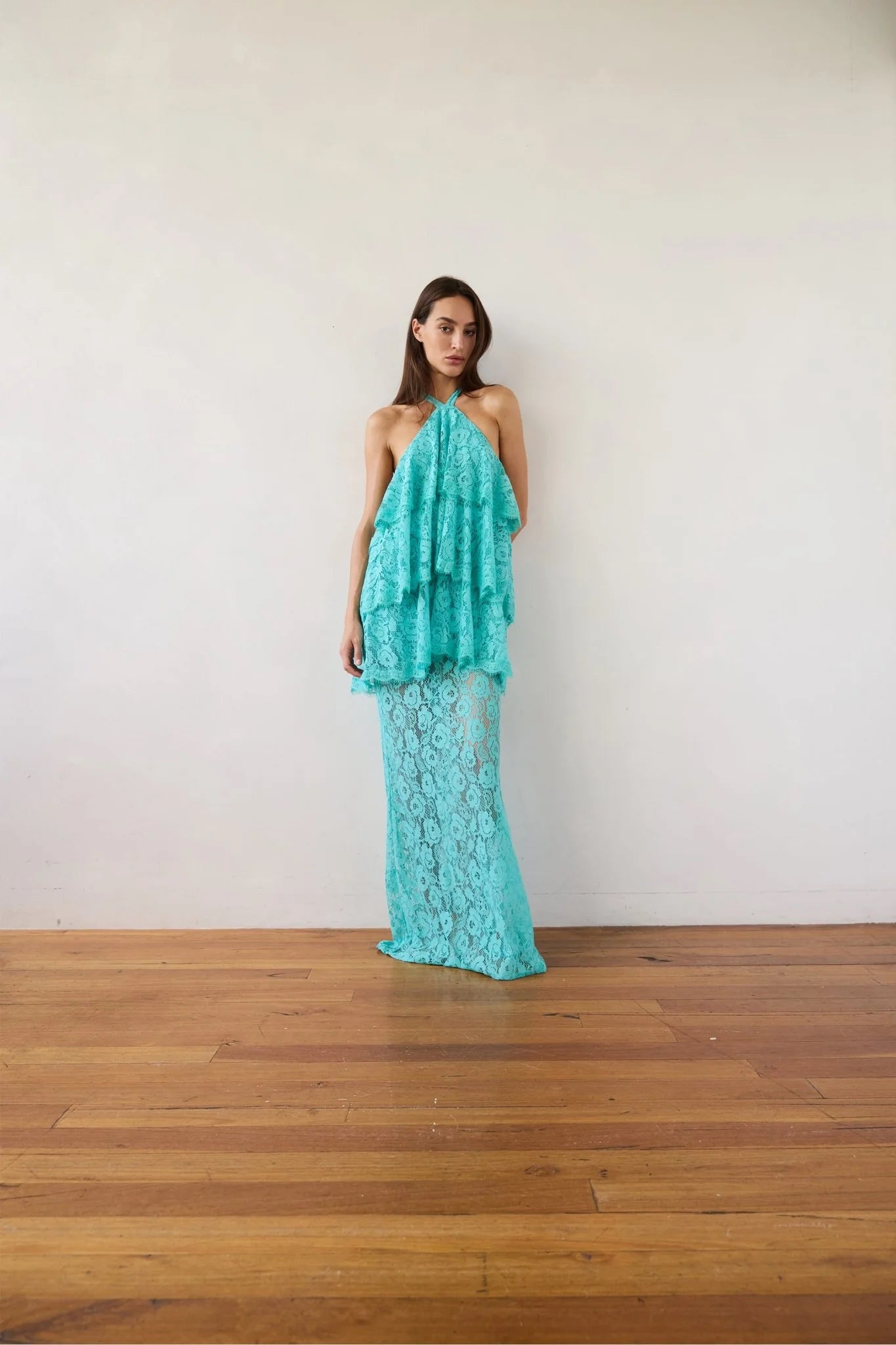 Third Form - Lovelight Lace Tiered Dress | Mint