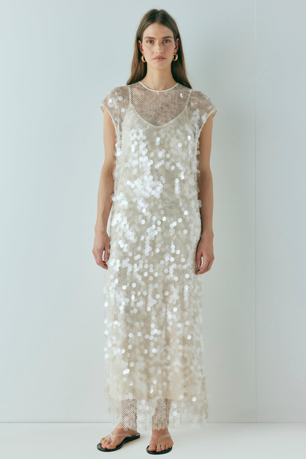 VRG GRL - Astrid Sequin Maxi (Size 10)