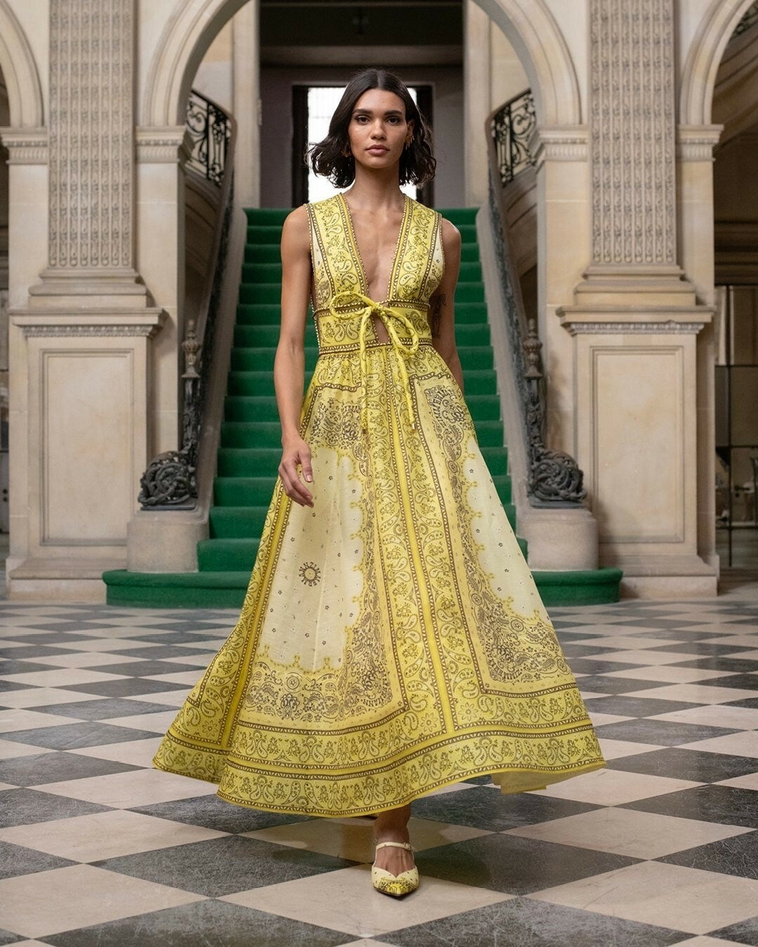 Zimmermann - Matchmaker Bow Long Dress