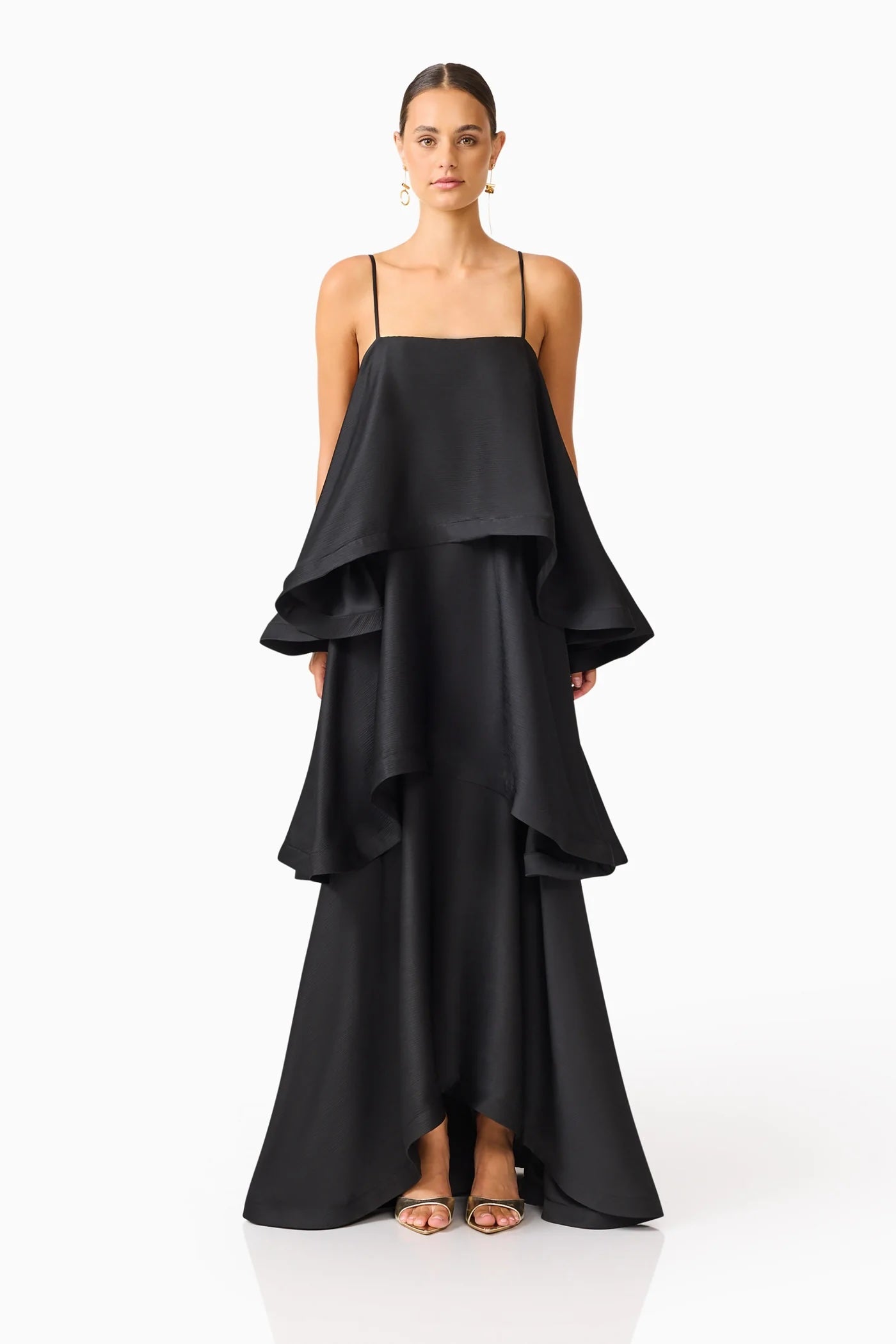 Elliatt - Tilly Tiered Maxi | Black