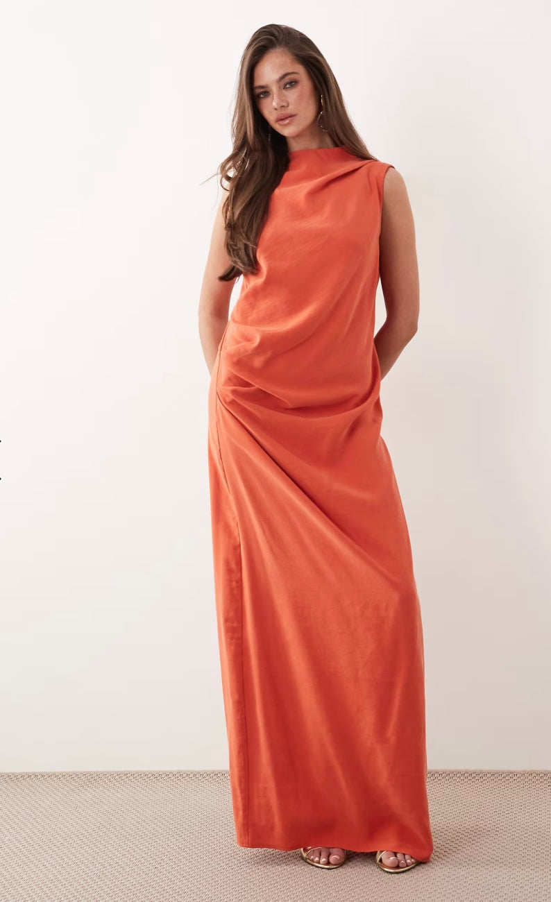 AFH - Column Slouchy Hip Maxi Dress