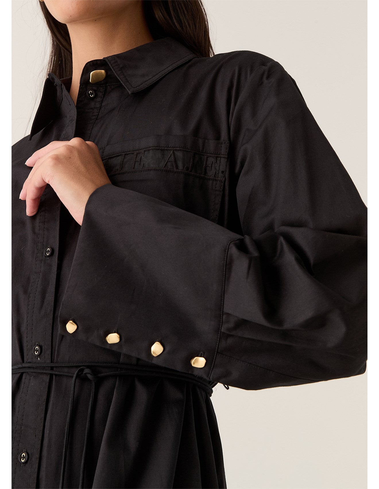 AJE - Reframe Logo Shirt Dress