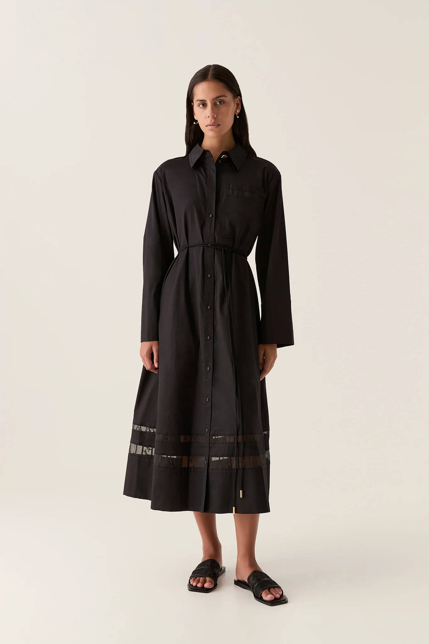 AJE - Reframe Logo Shirt Dress