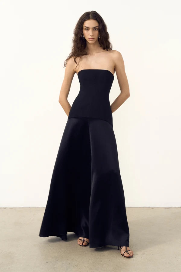 Shona Joy - Adri Strapless Panelled Maxi | black