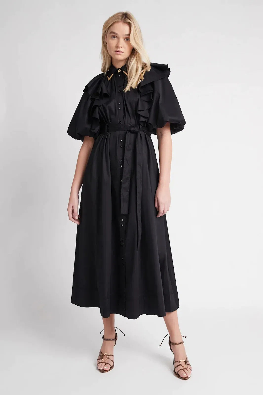 AJE - Poised Frill Sleeve Midi