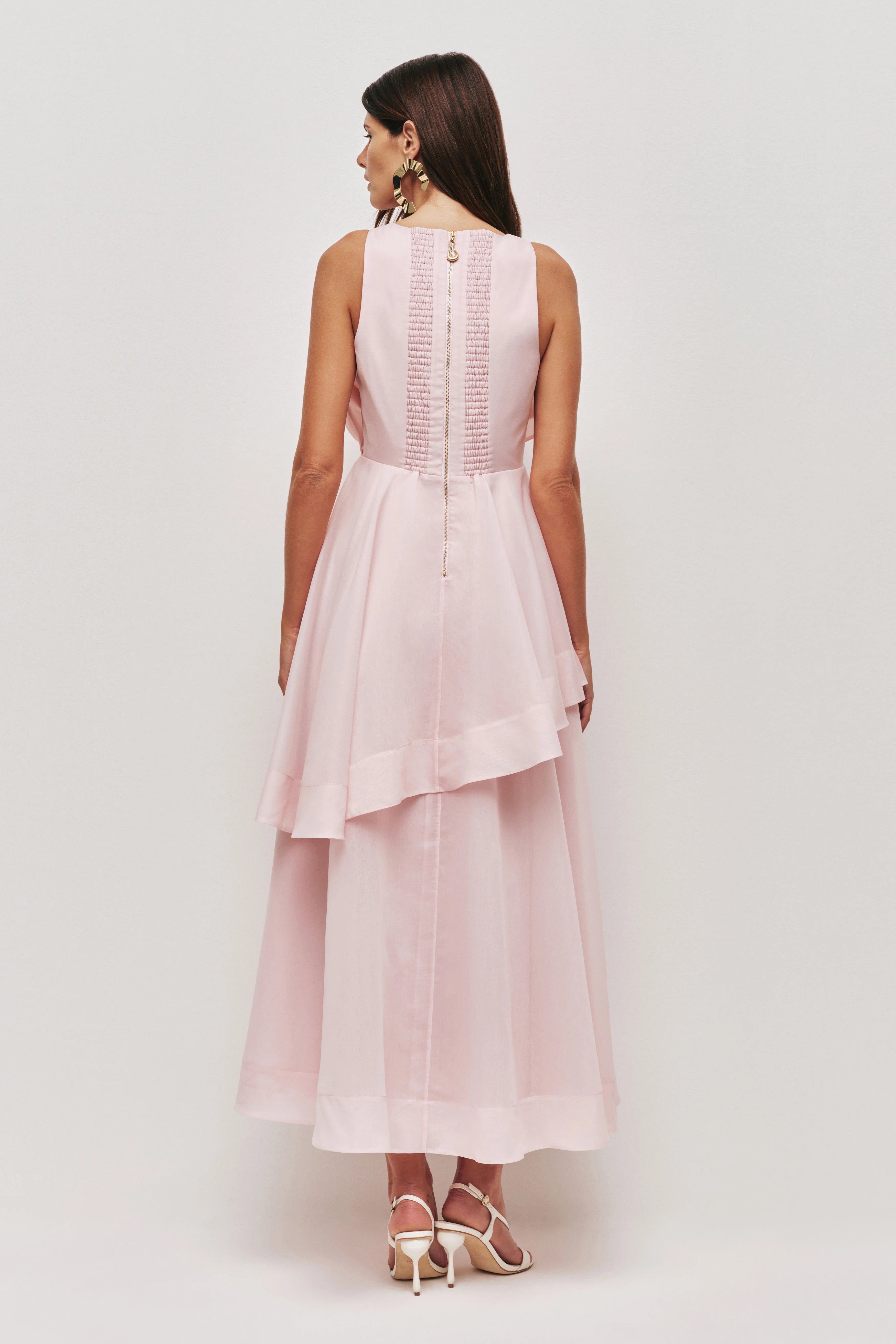 AJE - Selestia Midi Dress in Ash Pink