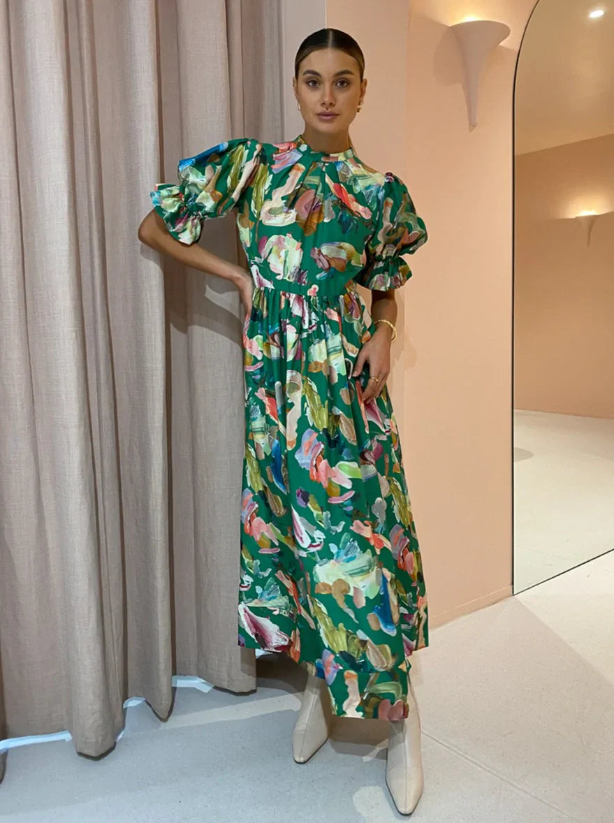 Alemais - Arlo Puff Sleeve Midi