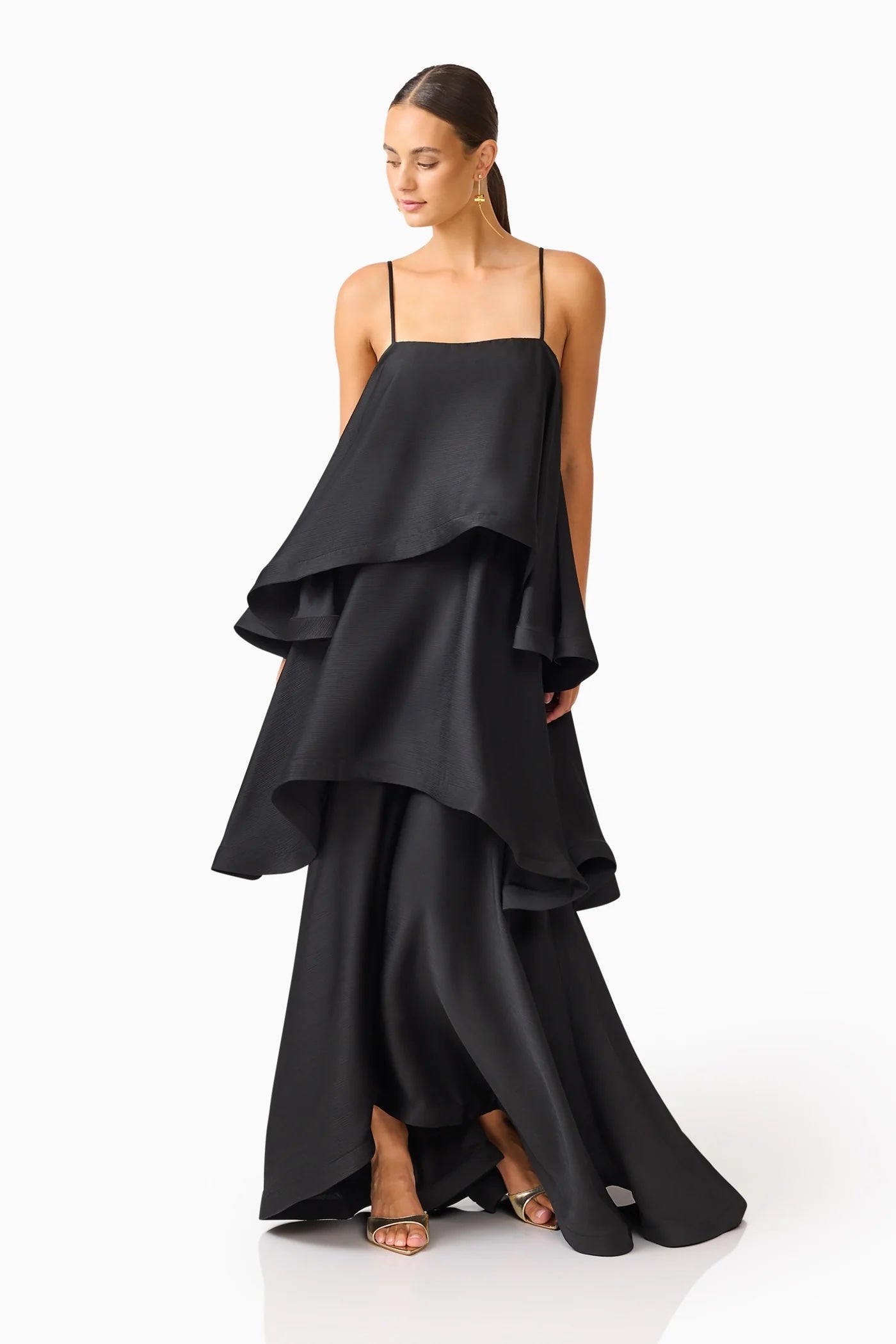 Elliatt - Tilly Tiered Maxi | Black