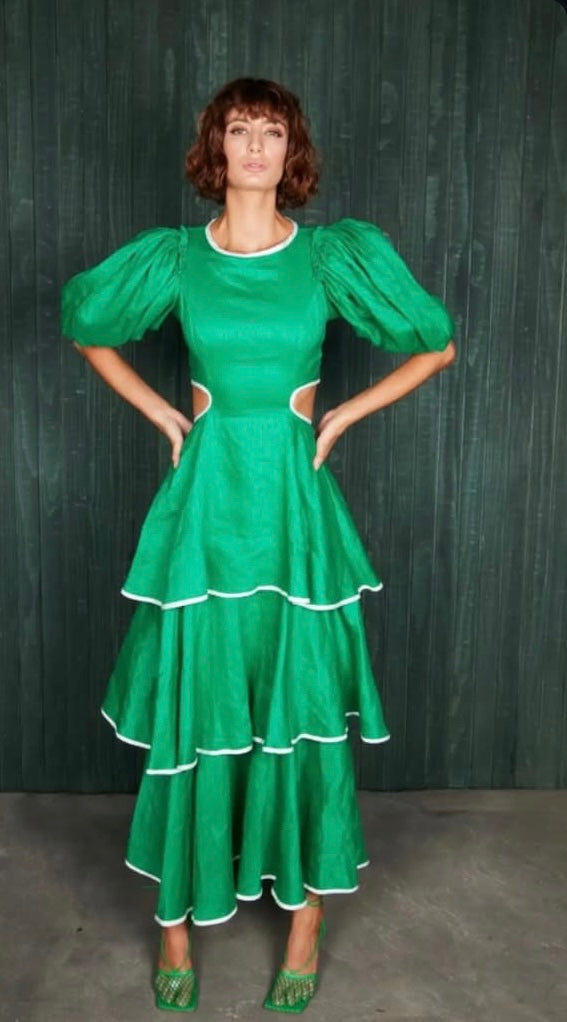 Mackenzie Mode - Puff Sleeve Midi