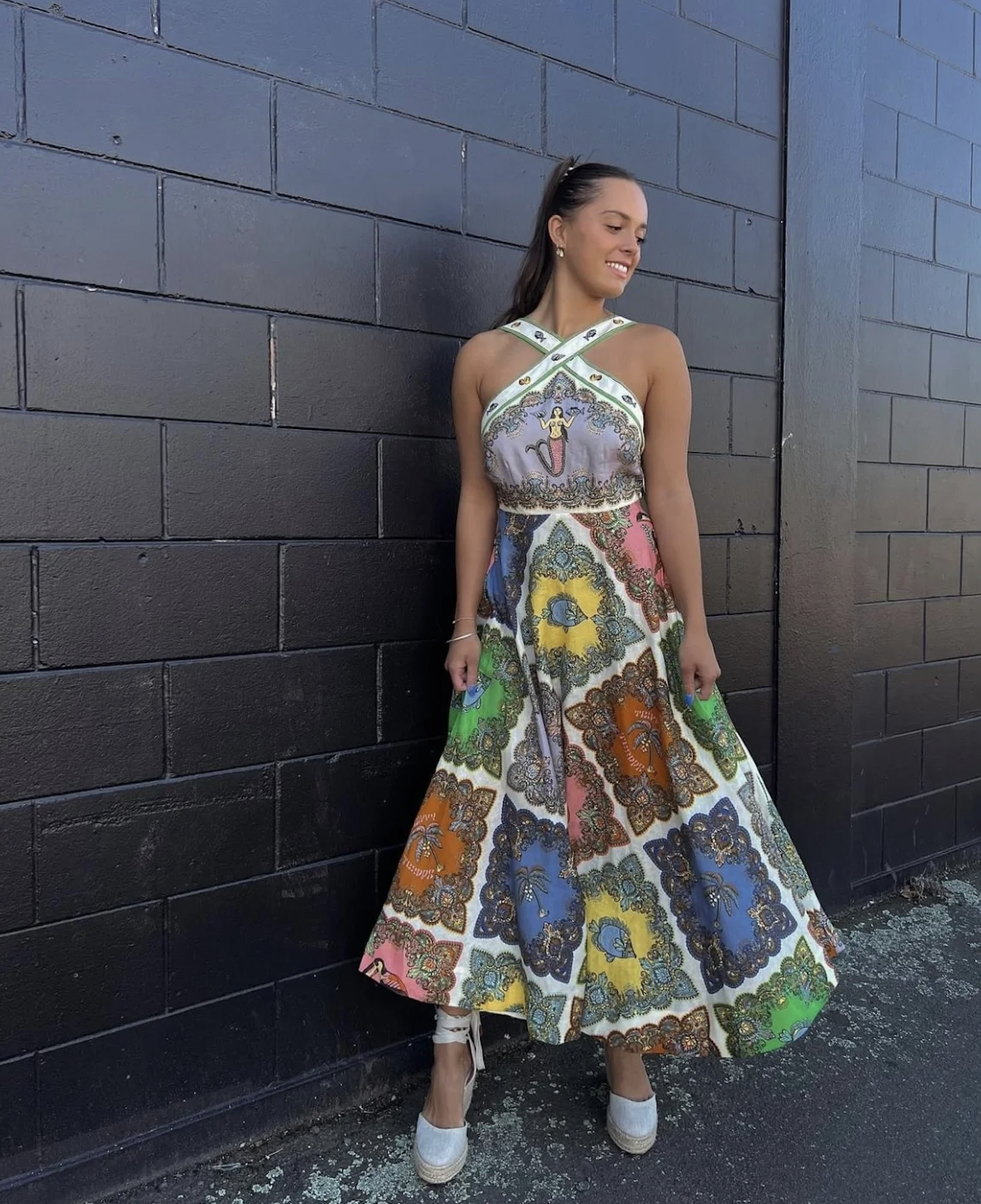 Alemais - Trippy Troppo Halter Midi