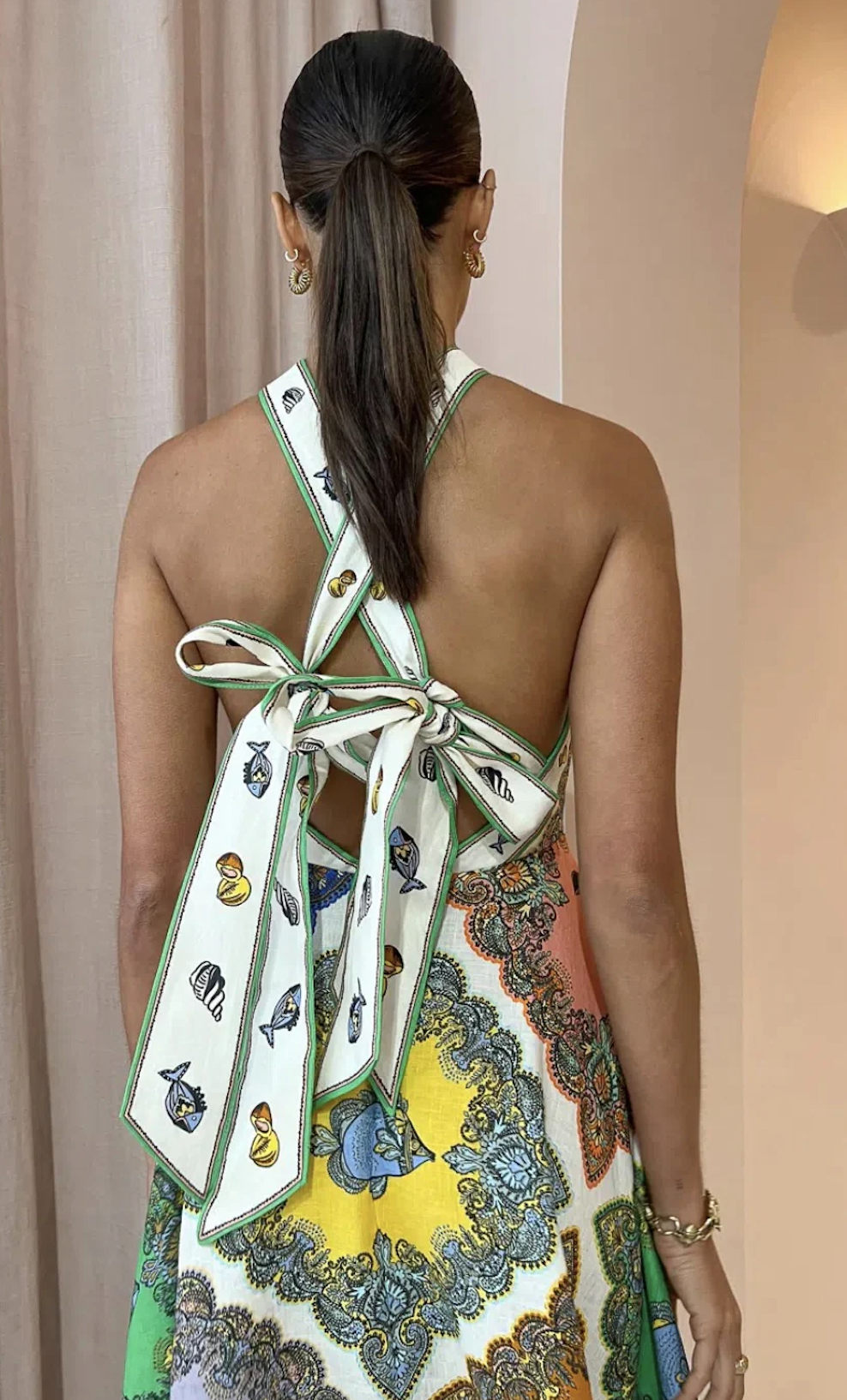 Alemais - Trippy Troppo Halter Midi