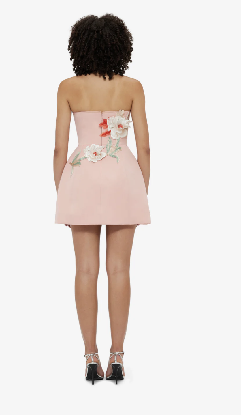 Leo Lin - Applique Bustier Mini