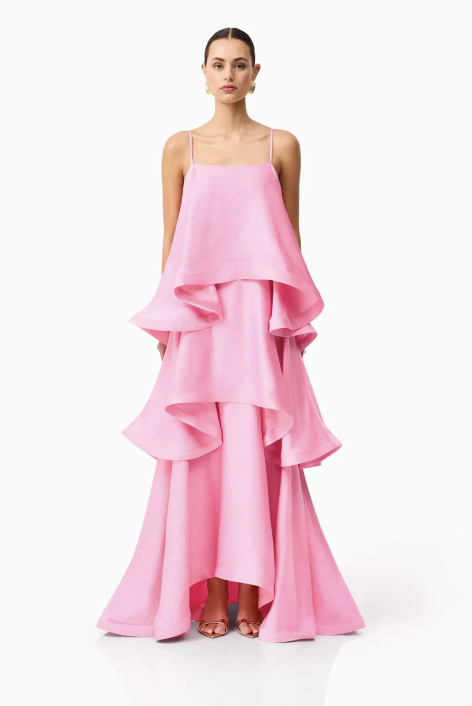 Elliatt - Tilly Tiered Maxi in pink