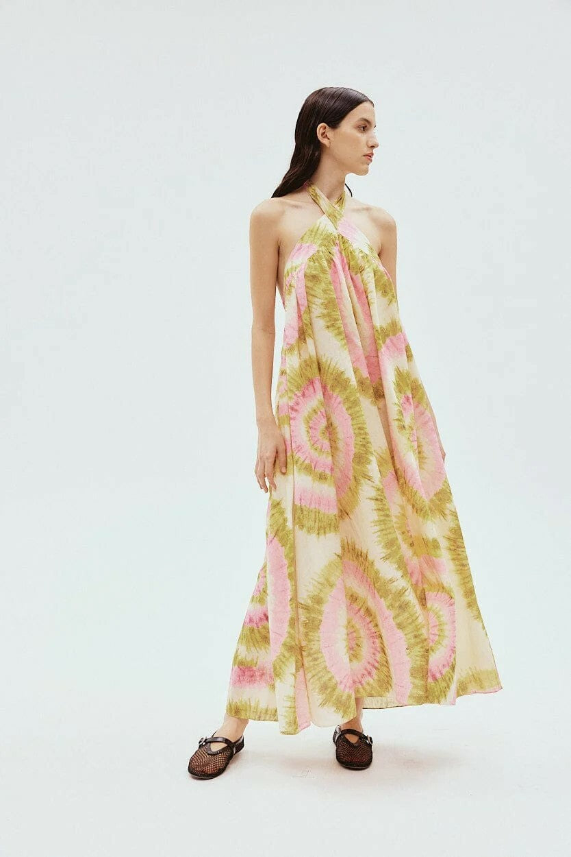 Alemais - Flash Tie Neck Midi Dress