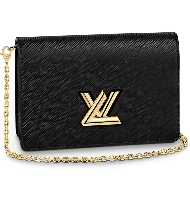 Louis Vuitton Twist Wallet On Chain in gold