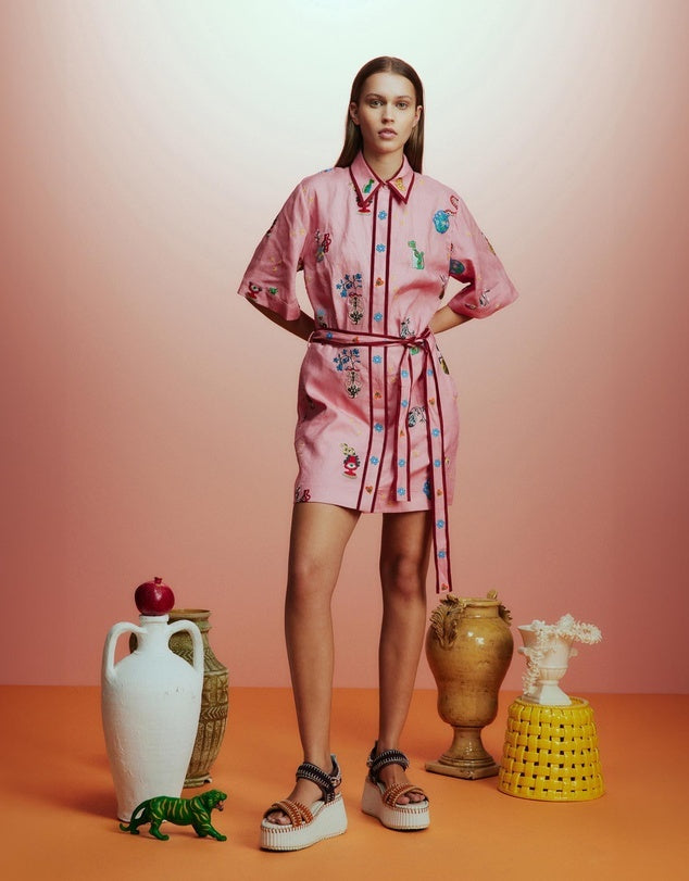 Alemais - Timmy Embroidered Mini