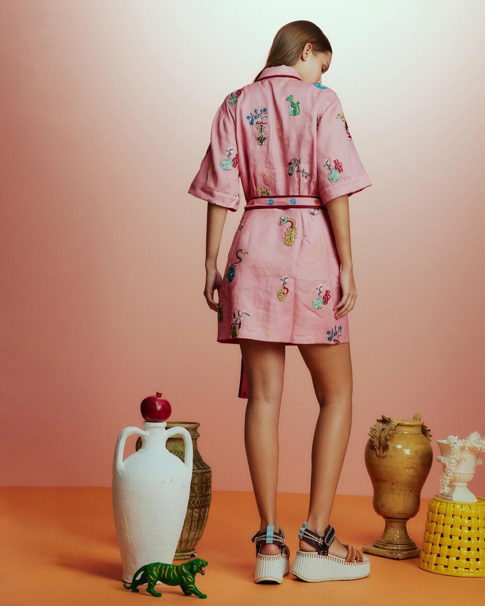 Alemais - Timmy Embroidered Mini