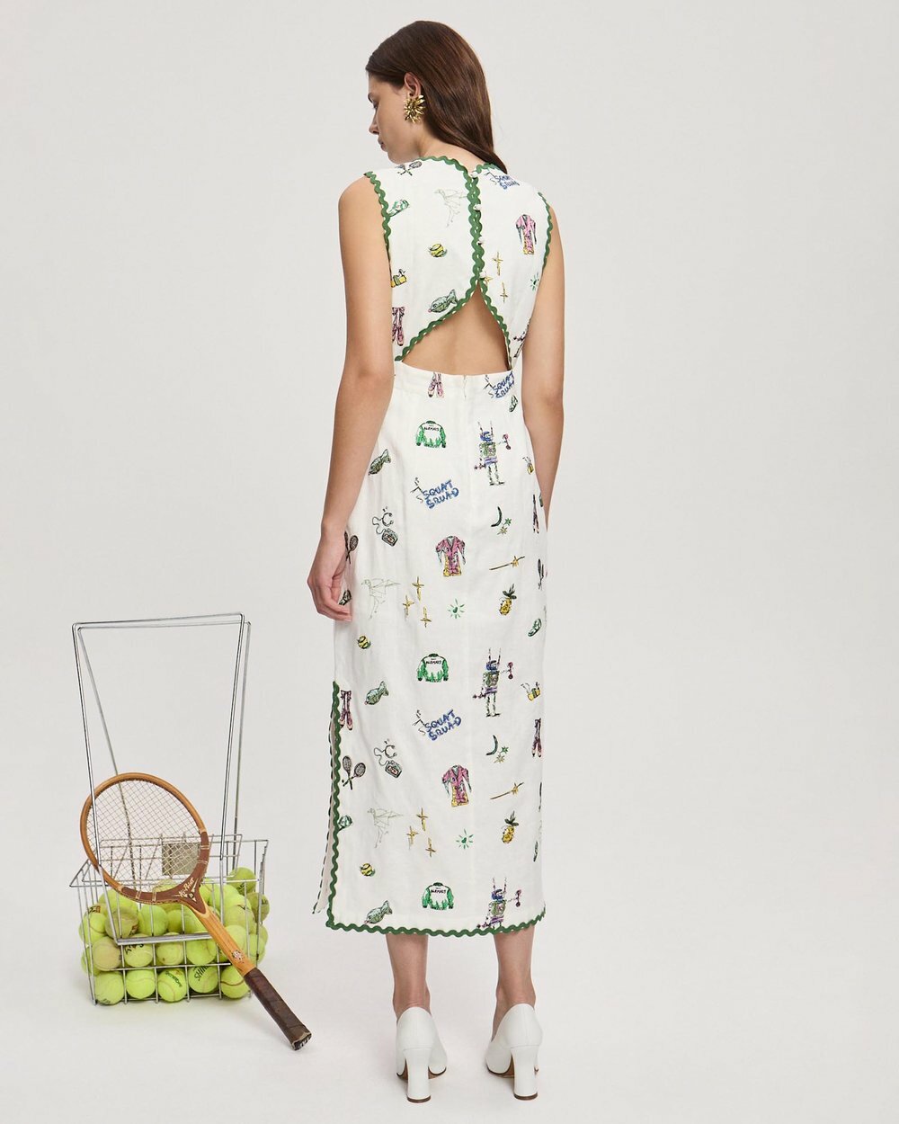 Alemais - Play Embroidered Midi