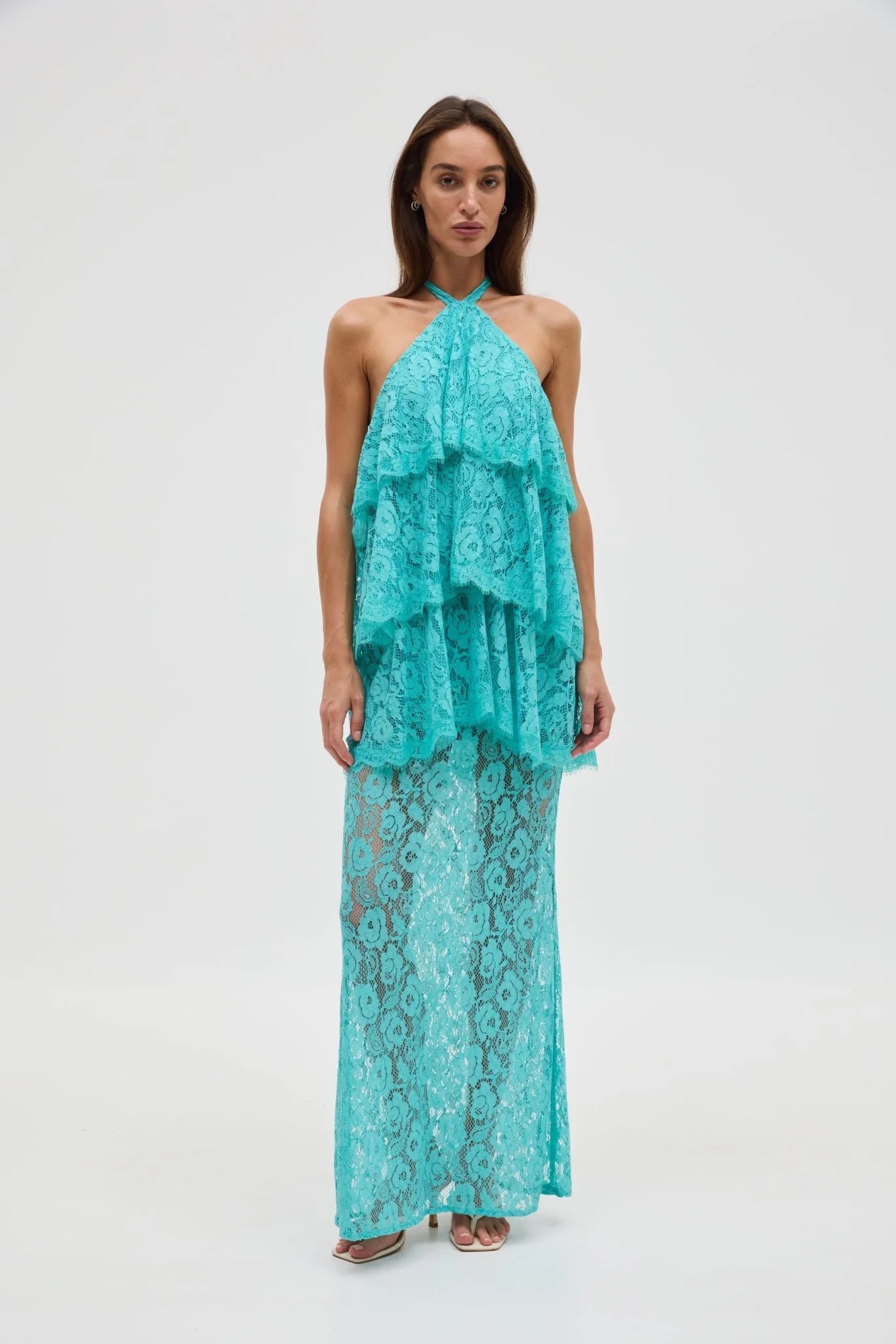 Third Form - Lovelight Lace Tiered Dress | Mint