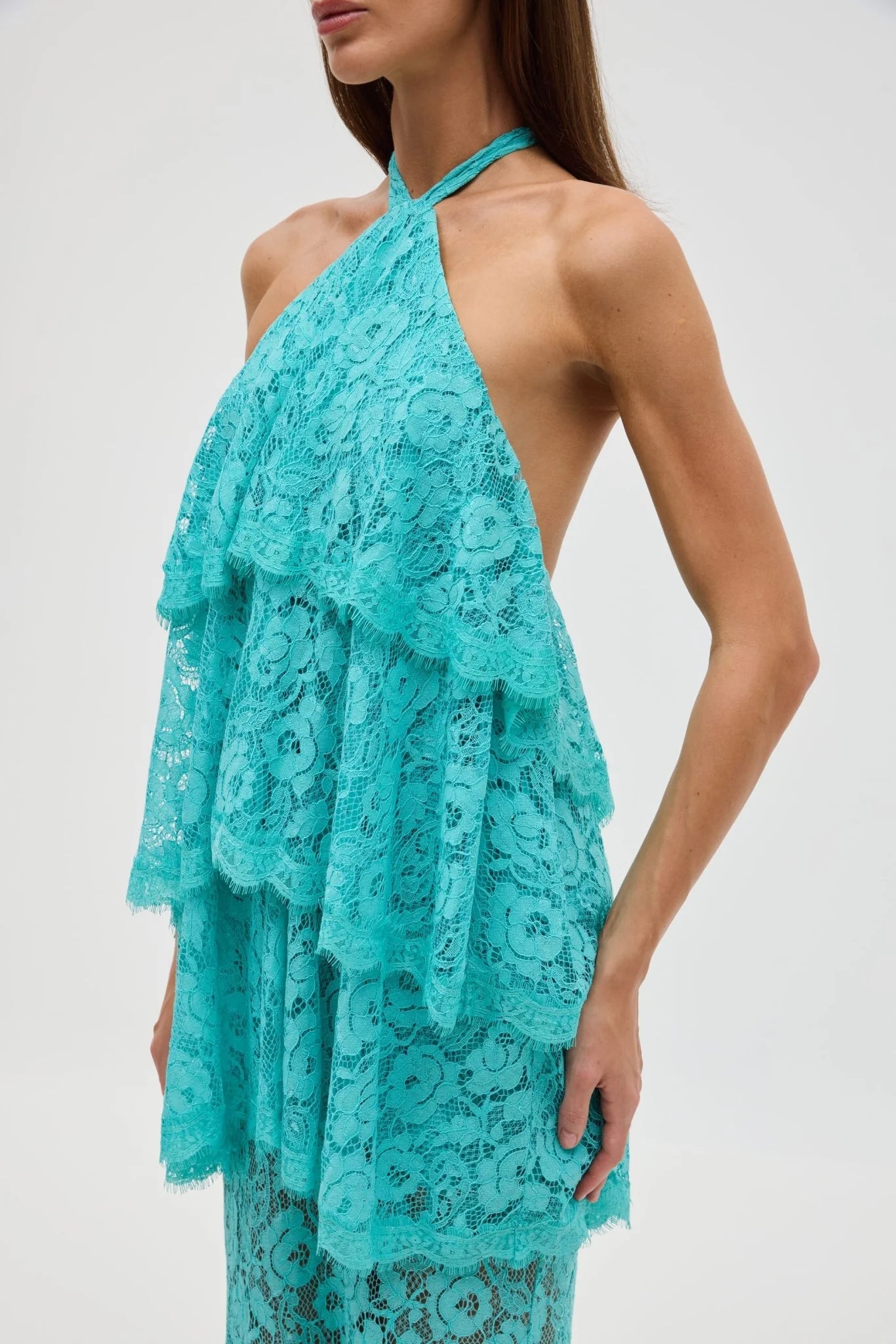 Third Form - Lovelight Lace Tiered Dress | Mint